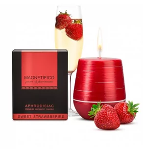 magnetifico Aphrodisiac Candle Sweet Strawberries - Masaż erotyczny - miniaturka - grafika 3