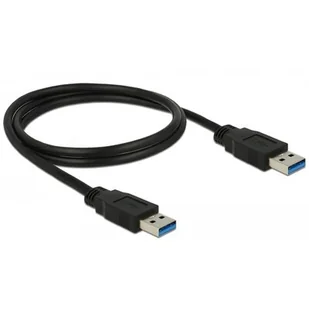Delock Kabel USB 3.0 1m AM-AM czarny 85060 - Kable USB - miniaturka - grafika 1