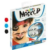 Przybory szkolne - Carioca Kredki do twarzy MaskUP Carnival 3 kolory - miniaturka - grafika 1