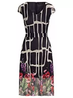 Sukienki - ApartFashion Damska sukienka Flash Juni Casual Night Out Dress, granatowa, wielokolorowa, normalna, Granatowy, wielokolorowy, M - miniaturka - grafika 1