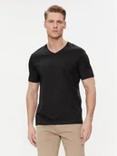 Koszulki męskie - Calvin Klein T-Shirt Smooth K10K112507 Czarny Regular Fit - miniaturka - grafika 1