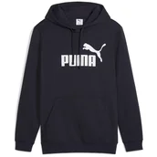Bluzy sportowe męskie - Męska bluza Puma ESS No. 1 Logo Hoodie FL Rozmiar: XL / Kolor: niebieski - miniaturka - grafika 1