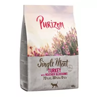 Sucha karma dla kotów - 15% taniej! Purizon, karma sucha dla kota, 3 x 400 g - Single Meat, indyk z kwiatami wrzosu - miniaturka - grafika 1