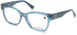 Okulary przeciwsłoneczne - KARL LAGERFELD KL6111R Okulary, Blue, 54/17/140 dla kobiet, Niebieski - grafika 1