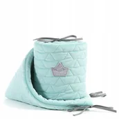 Ochraniacze do łóżeczka - LA MILLOU OCHRANIACZ DO ŁÓŻECZKA - S - AUDREY MINT VELVET - miniaturka - grafika 1