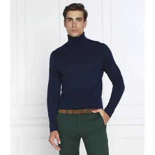 Calvin Klein Wełniany golf Slim Fit - Swetry męskie - miniaturka - grafika 1