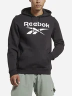 Bluzy męskie - Bluza męska z kapturem Reebok Identity Big 100050290 XL Czarna (4066751143195). Bluzy z kapturem męskie - miniaturka - grafika 1