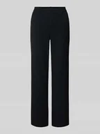 Spodnie damskie - Spodnie materiałowe o kroju regular fit ze szlufkami na pasek model ‘MAYA’ - miniaturka - grafika 1