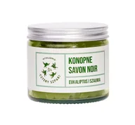 Mydła - Savon Noir 4szpaki KONOPNE MYDŁO EUKALIPTUS I SZAŁWIA 250g 463F-211EE - miniaturka - grafika 1