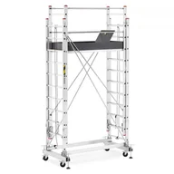 Rusztowania - Rusztowanie aluminiowe jezdne wysuwane HIGHER 2x15 - miniaturka - grafika 1