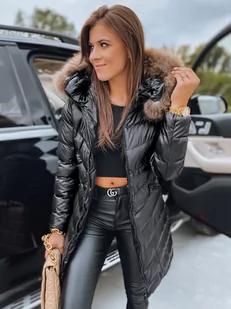 Kurtka zimowa damska PREMIUM czarna Dstreet TY3024-XXL - Kurtki damskie - miniaturka - grafika 1