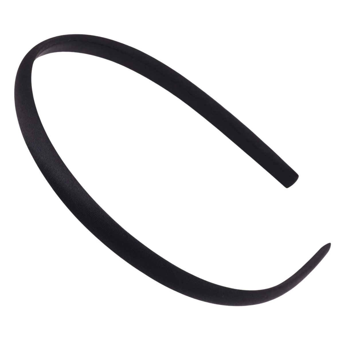 Opaska do Włosów Czarna Wąska Satynowa na Głowę Klasyczna Lekka i Wygodna