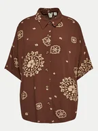 Koszule damskie - Roxy Koszula Beach Nostalgia ERJWT03614 Brązowy Regular Fit - miniaturka - grafika 1