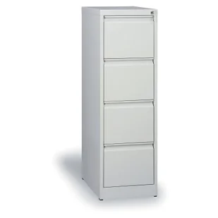 B2B Partner Szafa kartotekowaA4, 4 zásuvky, szara V004 7035 H1320W460 - Szafy biurowe - miniaturka - grafika 1