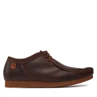 Mokasyny męskie - Mokasyny Clarks Shacre II Run 261594327 Brązowy - miniaturka - grafika 1