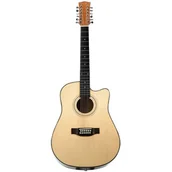 Gitary akustyczne - Gitara akustyczna 12-strunowa MUSICMATE MM-G100 StringSymphony Jasne drewno - miniaturka - grafika 1