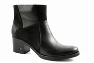 Botki damskie - Czarne botki damskie sk��ra Carinii S4175_-E50-360 modne r.36 - miniaturka - grafika 1