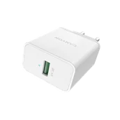 Ładowarki do telefonów - Ładowarka Canyon USB-A QC 3.0 biała (CNE-CHA24W) - miniaturka - grafika 1