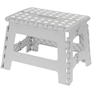 Taboret składany z tworzywa sztucznego szary 29 x 22 x 22 cm 529002720 - Inne artykuły do sprzątania - miniaturka - grafika 1