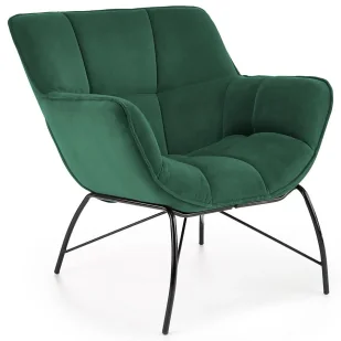 Zielony kubełkowy fotel wypoczynkowy P2-F12 - Fotele Zielony kubełkowy fotel wypoczynkowy P2-F12 - Fotele - miniaturka - grafika 1