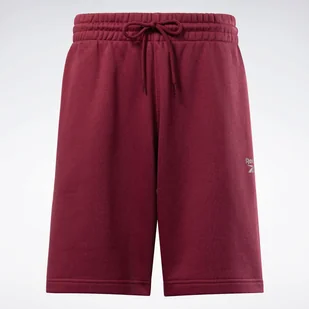Męskie Spodenki REEBOK RI LEFT LEG LOGO SHORT IP2616 – Bordowy - Spodenki męskie - miniaturka - grafika 1