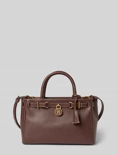 Torba z uchwytami z naturalnej skóry bydlęcej - Torebki damskie - miniaturka - grafika 1