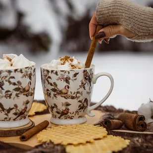 Kubek na nóżce Ptaszki 350ml B - Kubki - miniaturka - grafika 1