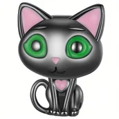 Charmsy - CHarms do Pandora - CHARMS CZARNY KOTEK - miniaturka - grafika 1