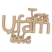 Dekoratorstwo - EKO-DECO, napis, Jezu ufam Tobie - miniaturka - grafika 1