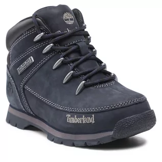 Botki damskie - Timberland Trapery Euro Sprint Mid Hiker TB0A12944841 Medium Blue Nubuck - grafika 1