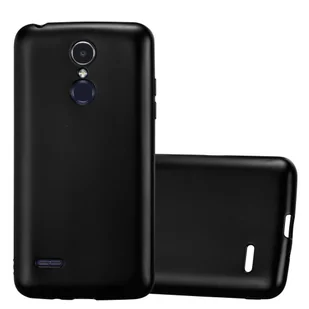Pokrowiec Do LG K8 2017 w METALLIC CZARNY Etui TPU Silikon Obudowa Ochronny Case Cover Cadorabo - Etui i futerały do telefonów - miniaturka - grafika 1