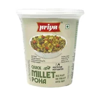 Szybkie dania obiadowe - Danie Instant Quick Millet Poha Priya 80g - miniaturka - grafika 1