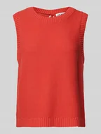 Kamizelki damskie - Top z imitacji dzianiny model ‘DOTTIES’ - miniaturka - grafika 1