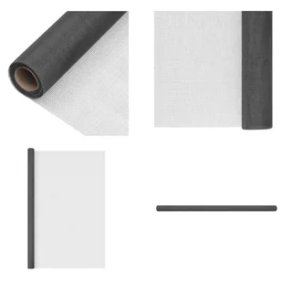 vidaXL Moskitiera z włókna szklanego 112x500 cm czarna - moskitiera - siatka na muchy - moskitiera - ochrona przed komarami - Moskitiery - miniaturka - grafika 1