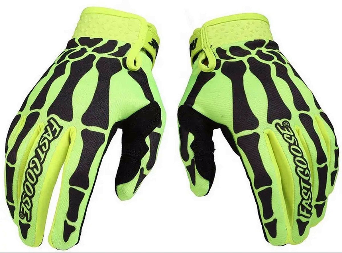 FASTGOOSE Rękawiczki Rowerowe z Długimi Palcami rozmiar XL NEON