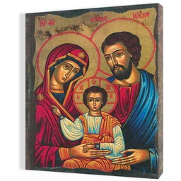 Obraz religijny na płótnie Święta Rodzina - Ikony i obrazy sakralne - miniaturka - grafika 1