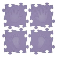 Maty edukacyjne - Promo Mata Podłogowa 16 Elementów Magic Set Liliowa Mfk-044-4 - miniaturka - grafika 1