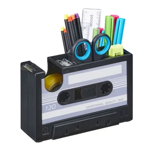 kaseta na długopisy relaxdays retro - Przyborniki na biurko - miniaturka - grafika 1