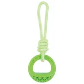 Zabawki dla psów - Zolux Zabawka Tpr Samba okrągła ze sznurem 26cm - miniaturka - grafika 1