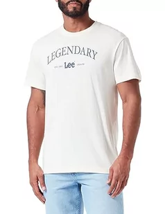 Lee Legendary T-shirt męski, beżowy, M - Koszulki męskie - miniaturka - grafika 1