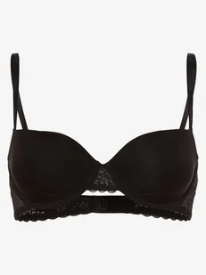 Calvin Klein - Damski biustonosz z fiszbinami wyściełany, czarny - Biustonosze - miniaturka - grafika 1