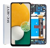 Części serwisowe do telefonów - ORYGINAŁ WYŚWIETLACZ EKRAN LCD DO SAMSUNG GALAXY A13 SM-A137 RAMKA - miniaturka - grafika 1