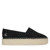 Espadryle damskie - Espadryle Calvin Klein Jeans Flatform Esdparille Mg/Hdw YW0YW01737 Czarny - miniaturka - grafika 1