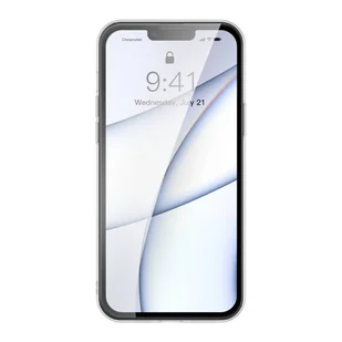 Baseus Frosted Glass Case etui pokrowiec do iPhone 13 sztywna obudowa z żelową ramką czarny (ARWS000901) - Etui i futerały do telefonów - miniaturka - grafika 6