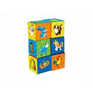 Zabawki sensoryczne - Zestaw klocków, miękkie kostki, 6 szt, 090601-02 - miniaturka - grafika 1