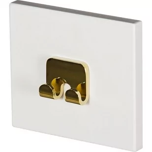 Wieszak podwójny złoty Victa B - Szafki łazienkowe - miniaturka - grafika 1