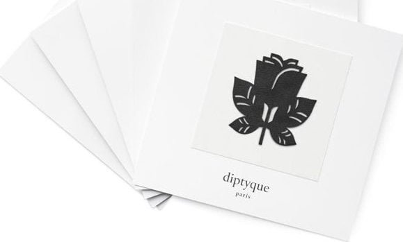 Diptyque Set, Diptyque, Eau Rose - Patch De Parfum, Body Stickers, Perfumed, Floral, For Skin, Black, 5 pcs For Women