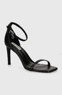 Sandały damskie - Steve Madden sandały skórzane Pivotal kolor czarny SM11003274 - miniaturka - grafika 1