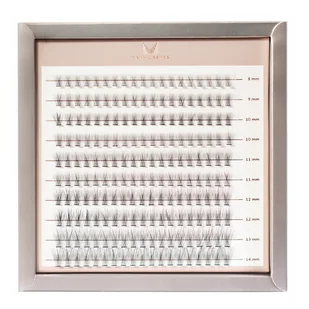 Many Lashes True Volume 20D Master Box Zestaw kępek rzęs do makijażu 8-14 mm Skręt B - delikatny skręt - Sztuczne rzęsy i akcesoria - miniaturka - grafika 1
