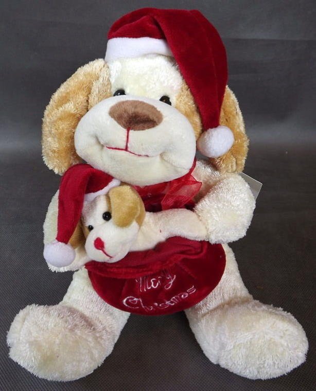 Piesek pluszowy z workiem